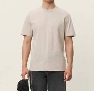 NEW LES DEUX andrew short sleeve t-shirt in light sand